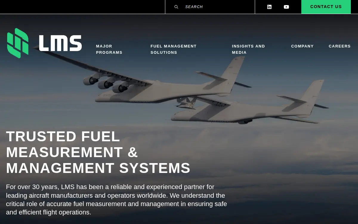 Homepage of Liquid Measurement Systems, INC.
