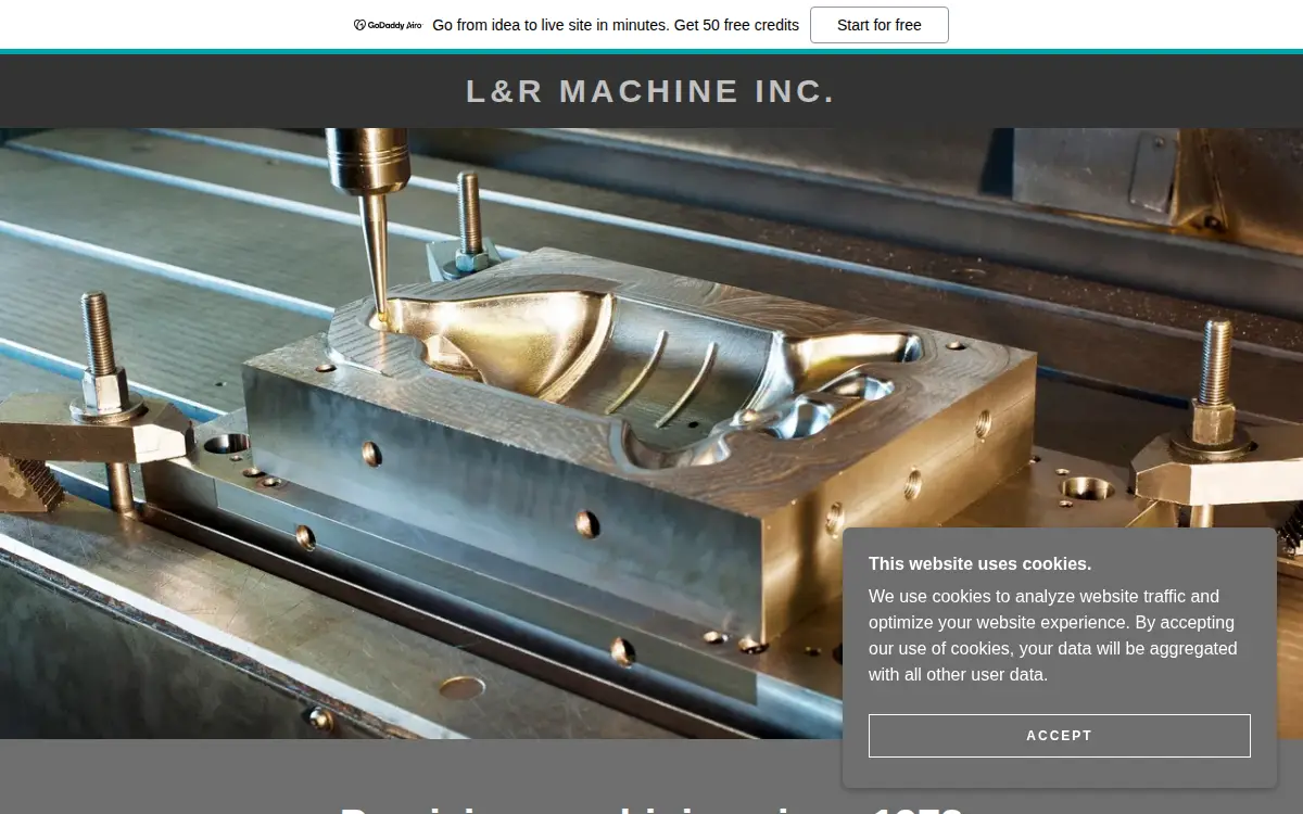 Homepage of L & R Machine INC