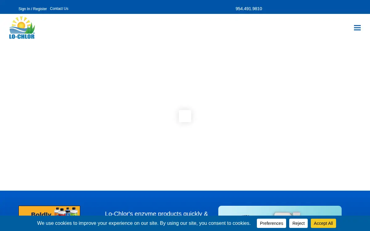 Homepage of Lo-chlor LLC