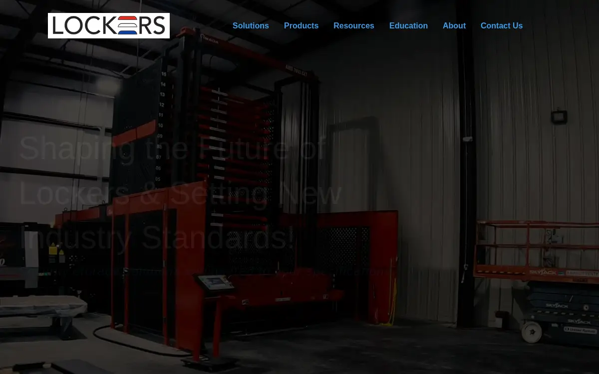 Homepage of Lockers Manufacturing LLC