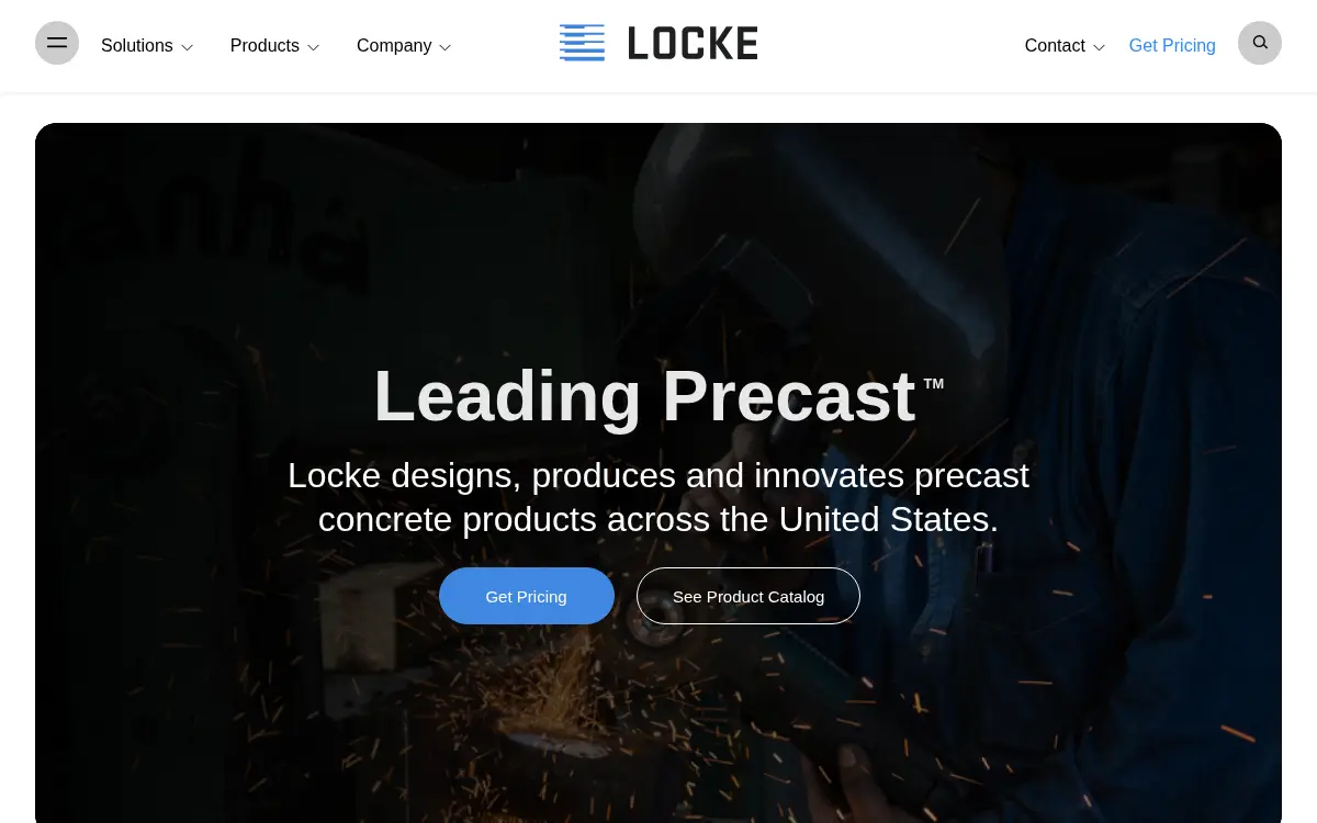Homepage of Locke Solutions, LLC