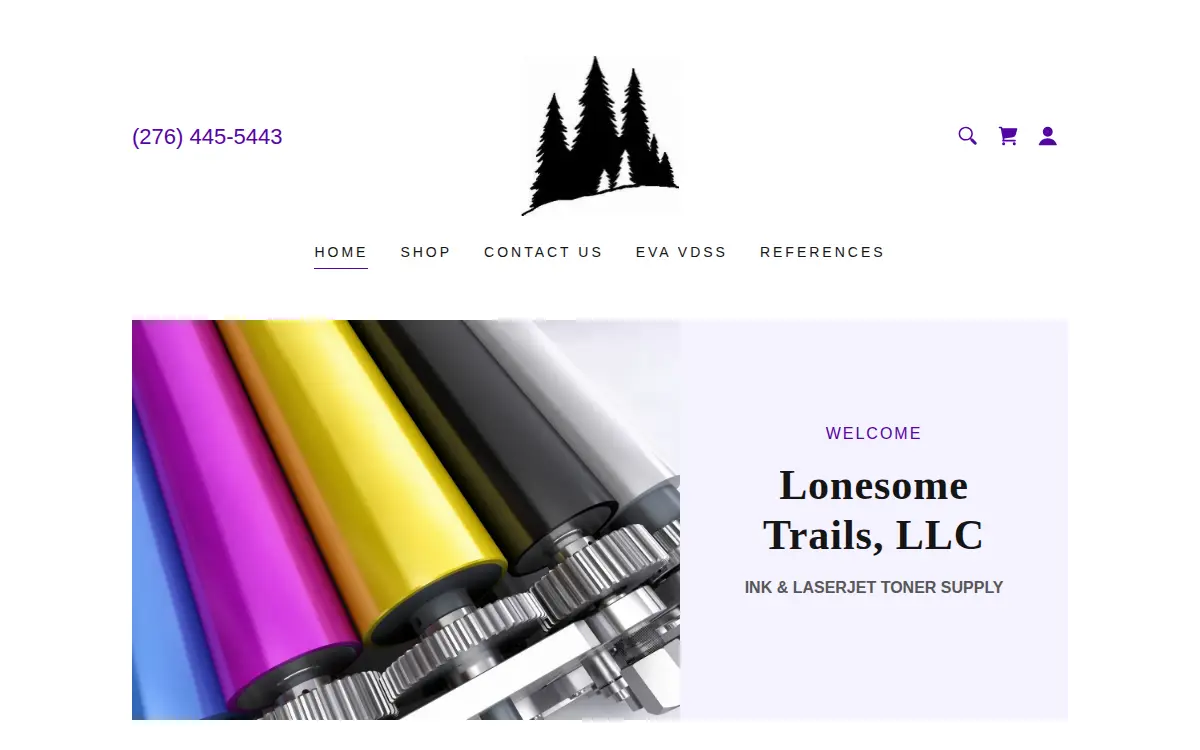 Homepage of Lonesome Trails LLC