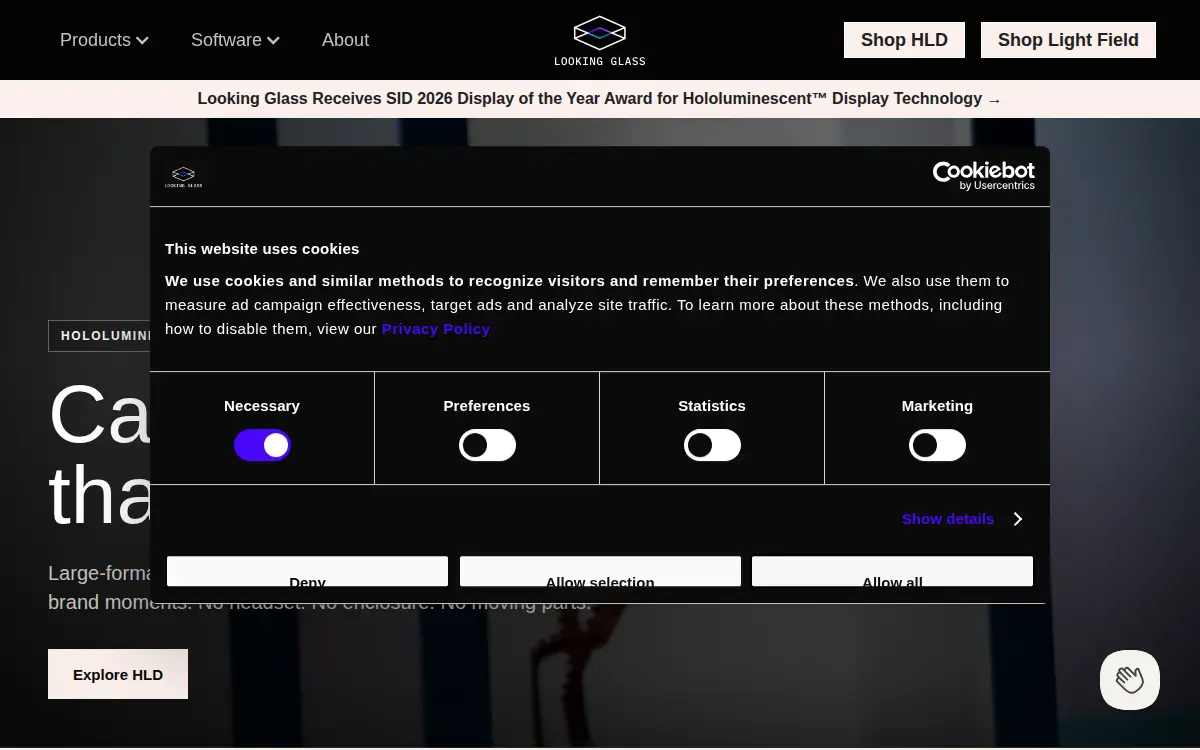 Homepage of Looking Glass Factory INC.