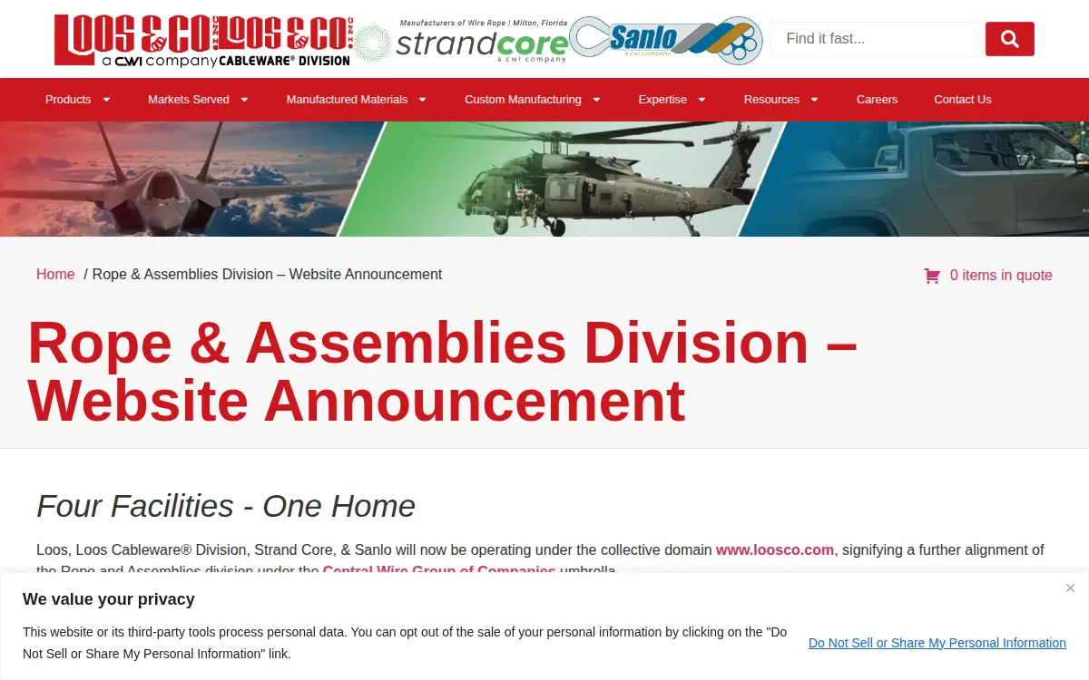 Homepage of Loos & Co., INC.