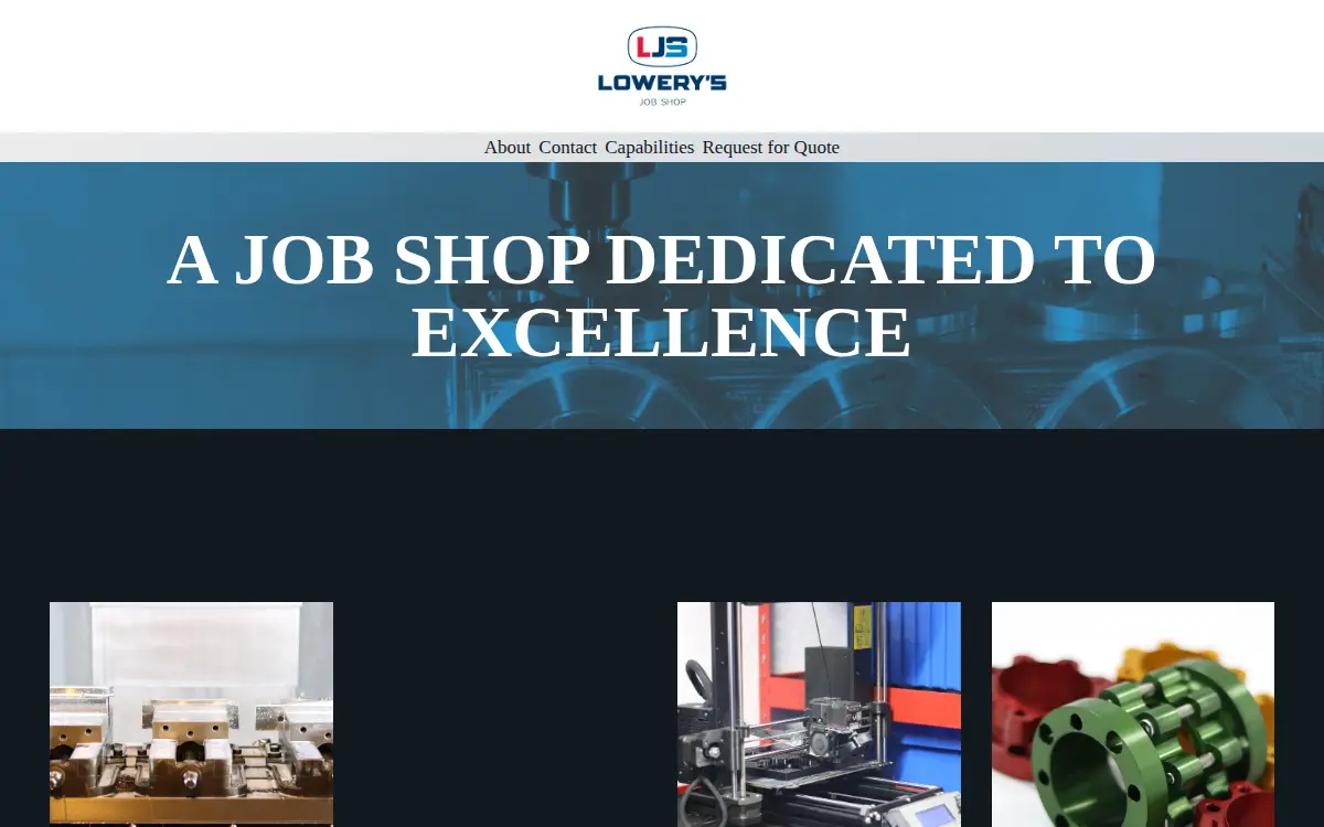 Homepage of Lowery Holding LLC