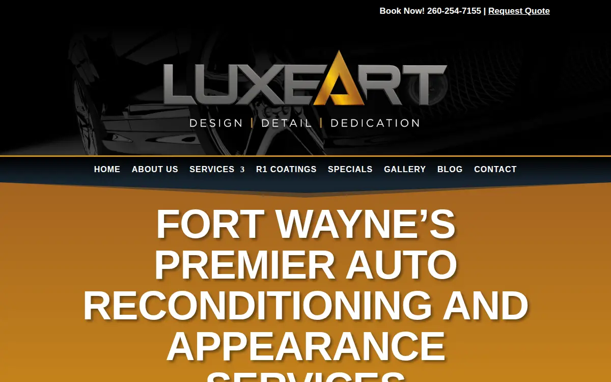 Homepage of Luxeart LLC