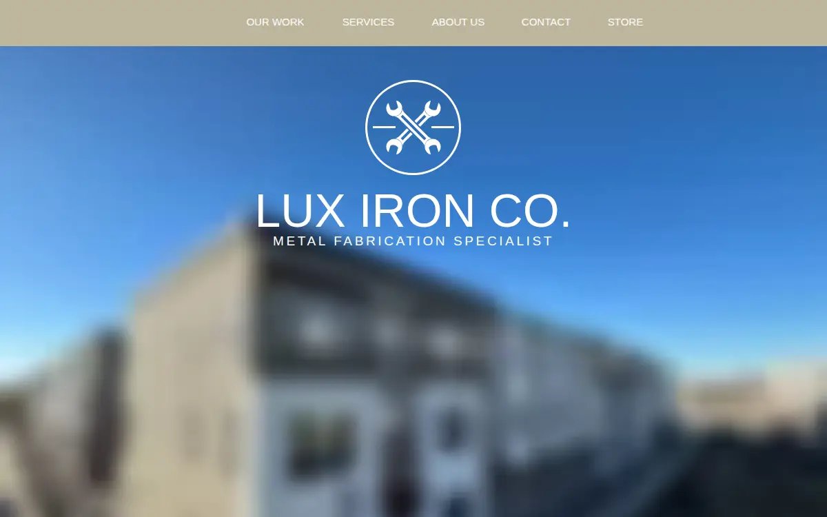 Homepage of Lux Iron Company LLC