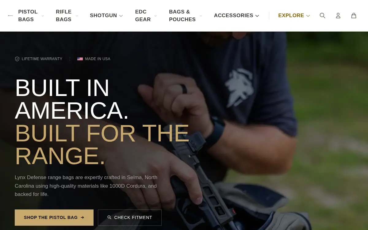 Homepage of Lynx Defense CORP