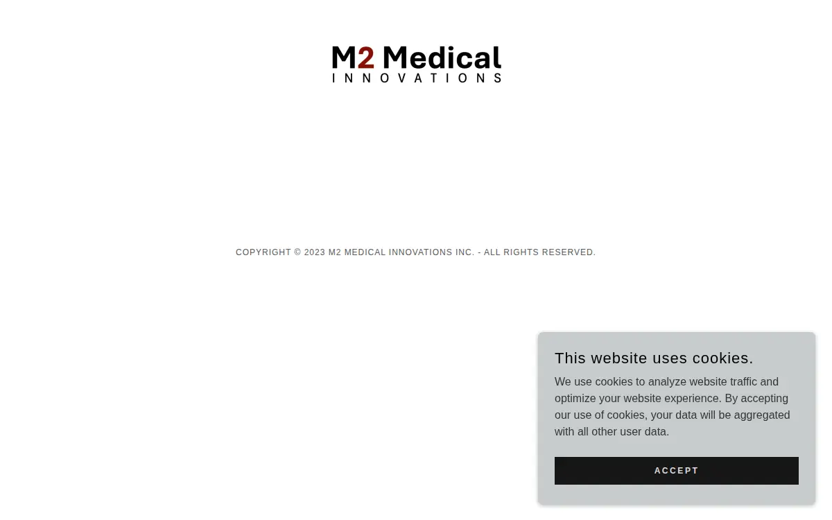 Homepage of M2 Medical Innovations INC.