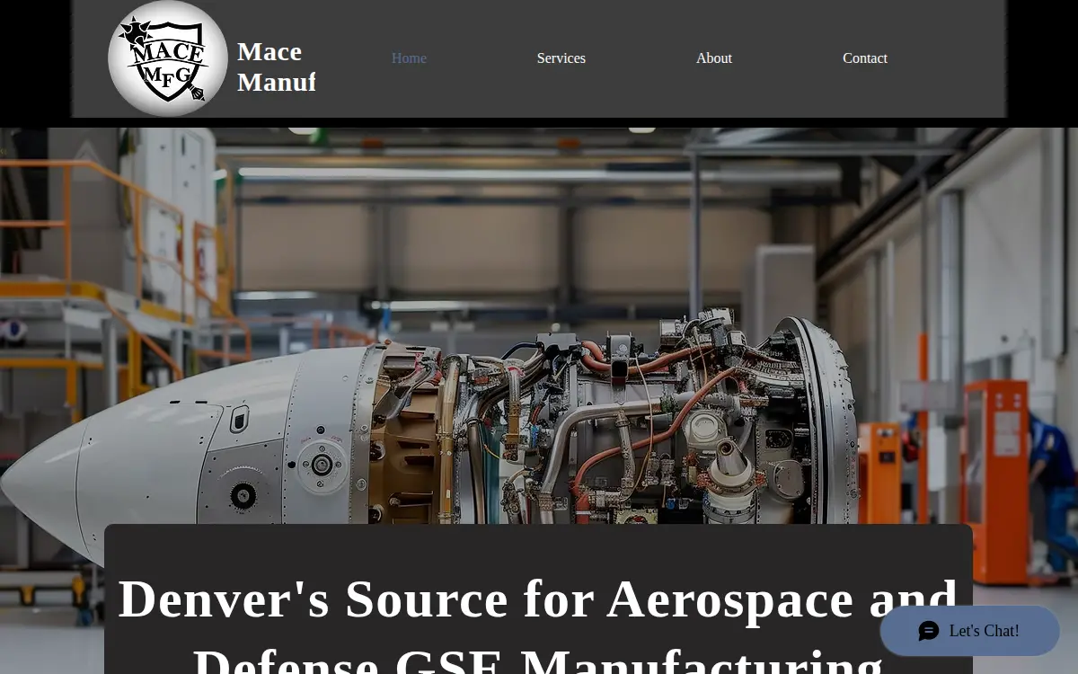 Homepage of Mace Manufacturing LLC