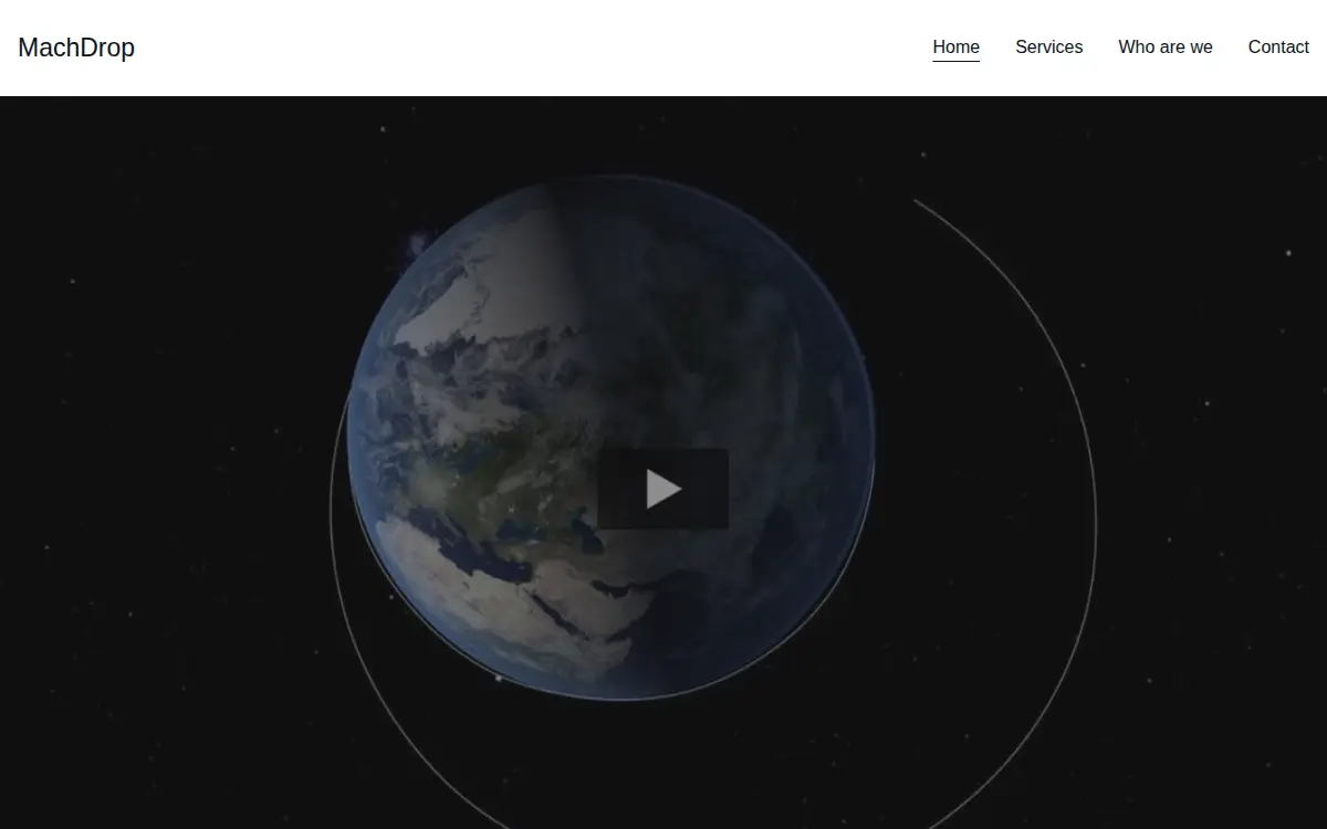 Homepage of Machdrop LLC