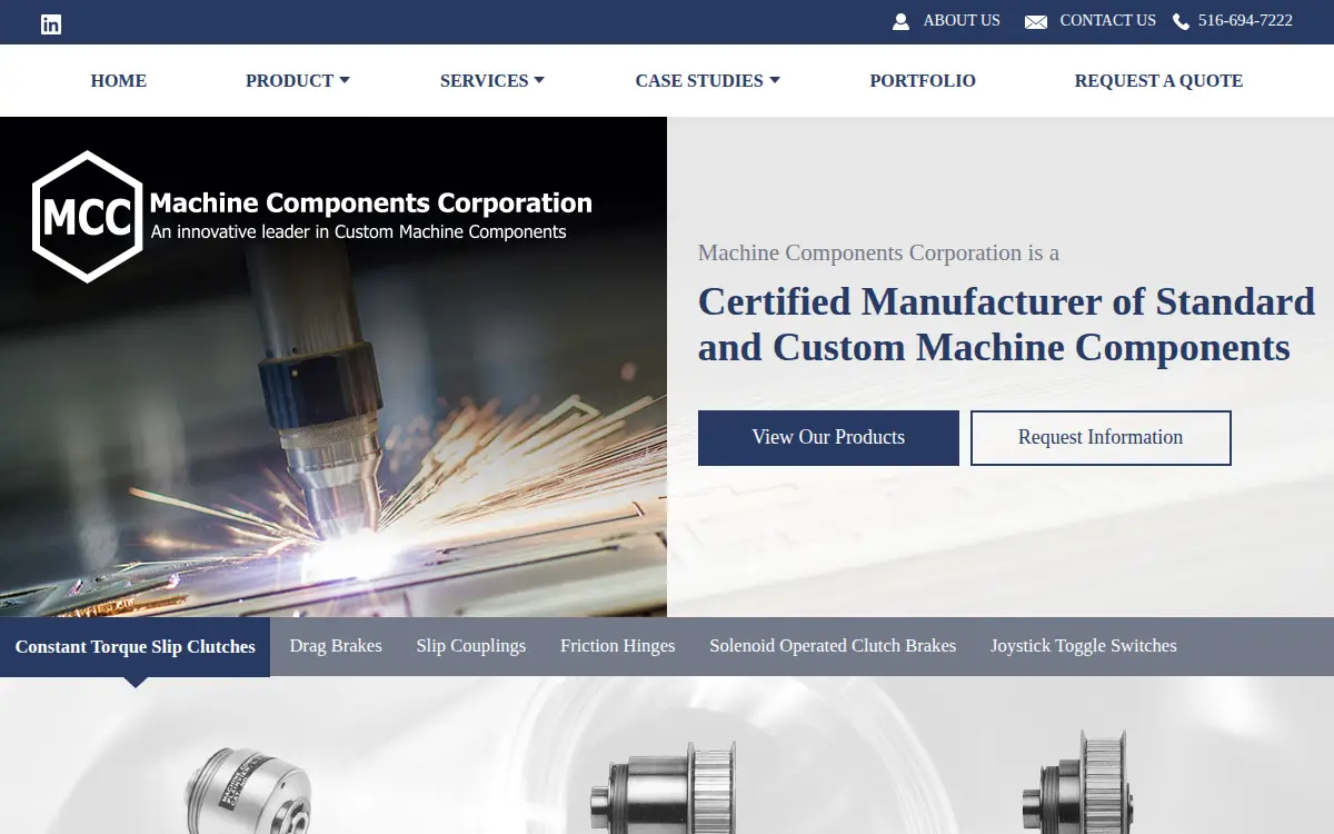 Homepage of Machine Components CORP.