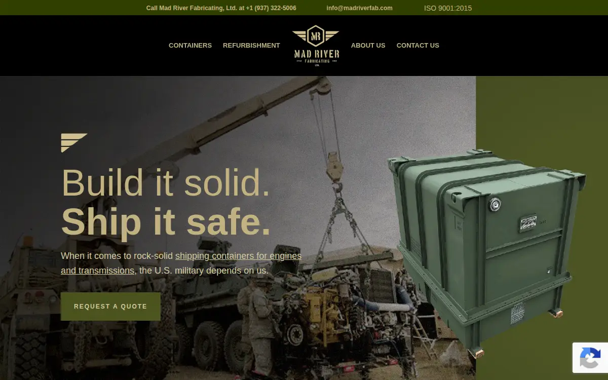Homepage of Mad River Fabricating, LTD.