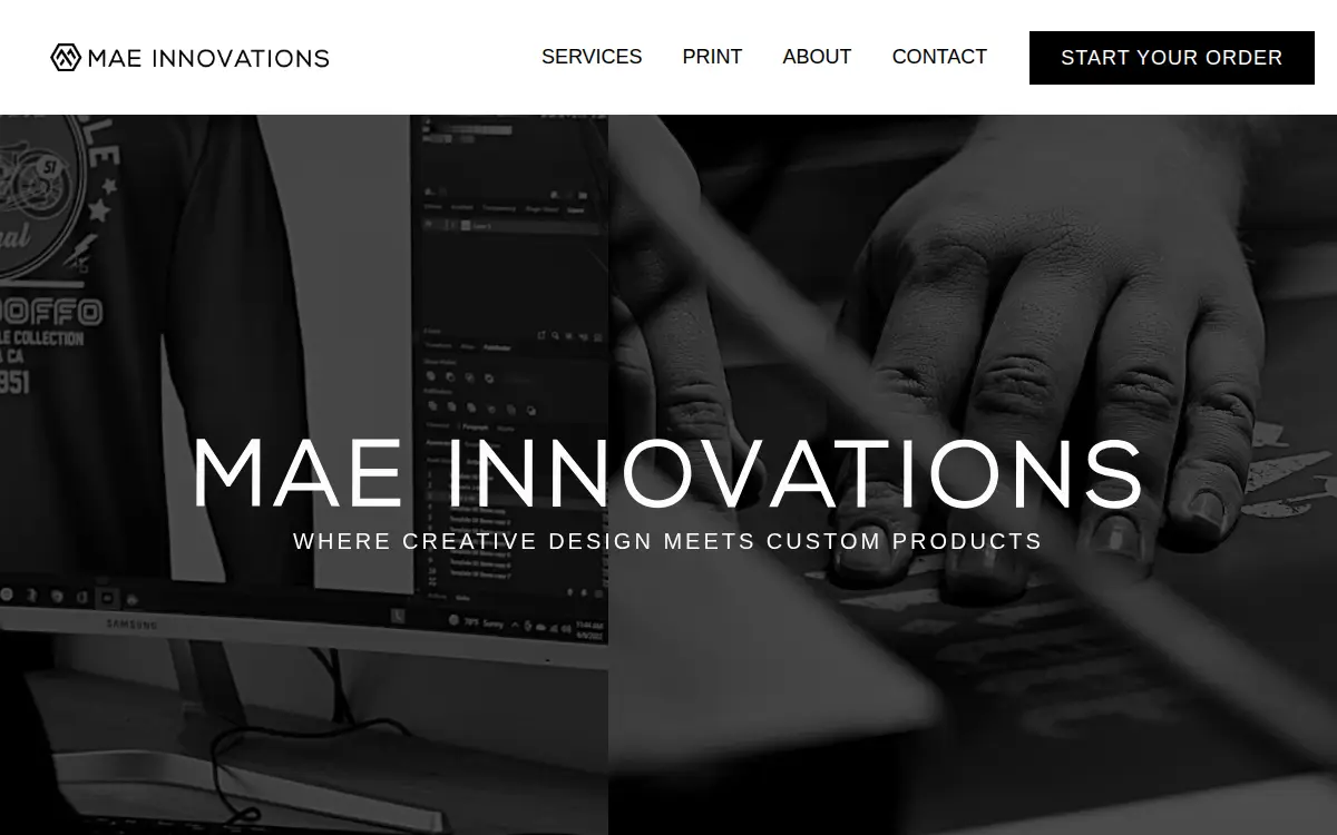 Homepage of Mae Innovations Incorporated