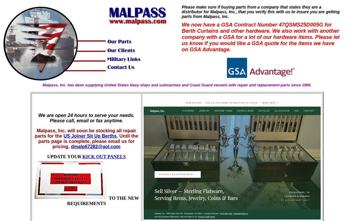 Homepage of Malpass Construction CO INC