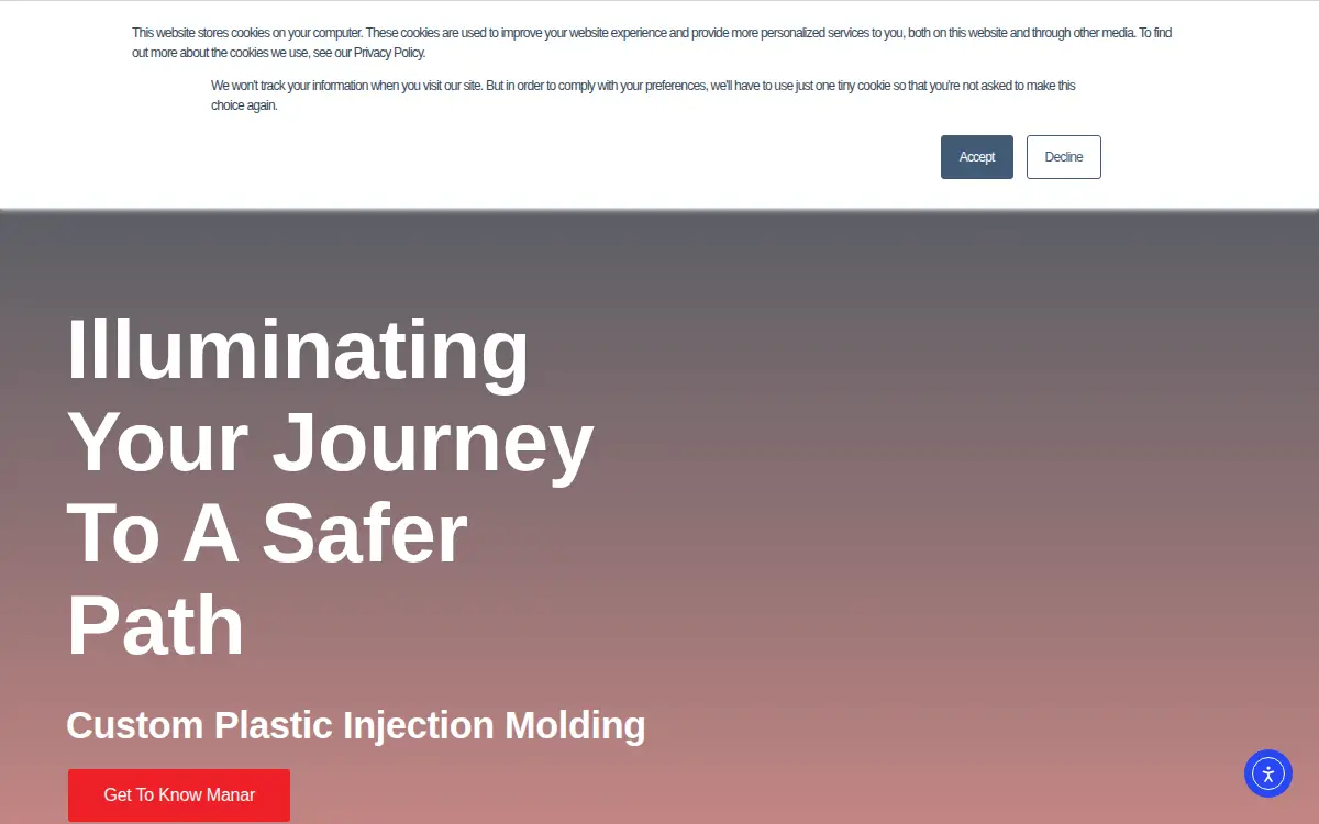 Homepage of Manar INC