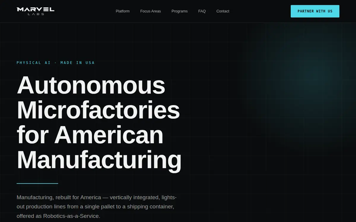 Homepage of Marvel Labs INC