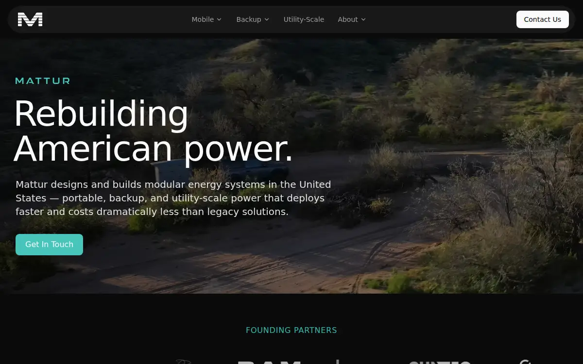 Homepage of Mattur Holdings INC