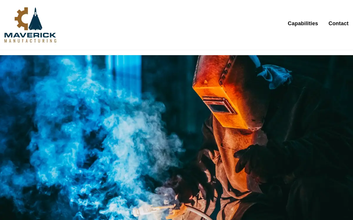 Homepage of Maverick Manufacturing LLC