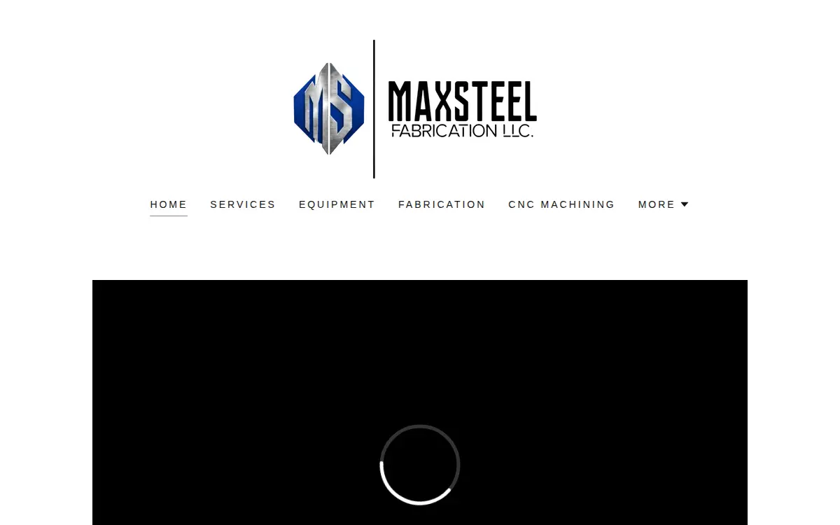 Homepage of Maxsteel Fabrication, LLC