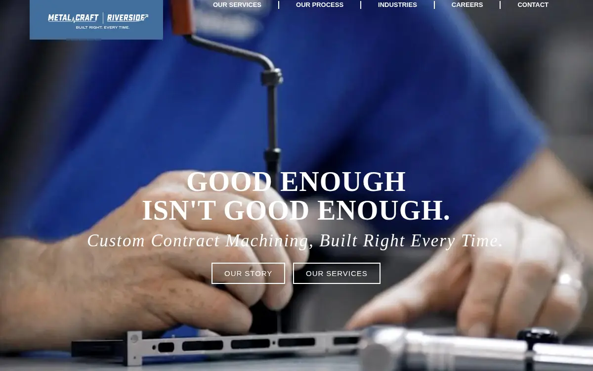 Homepage of Metal Craft Machine & Engineering, INC.