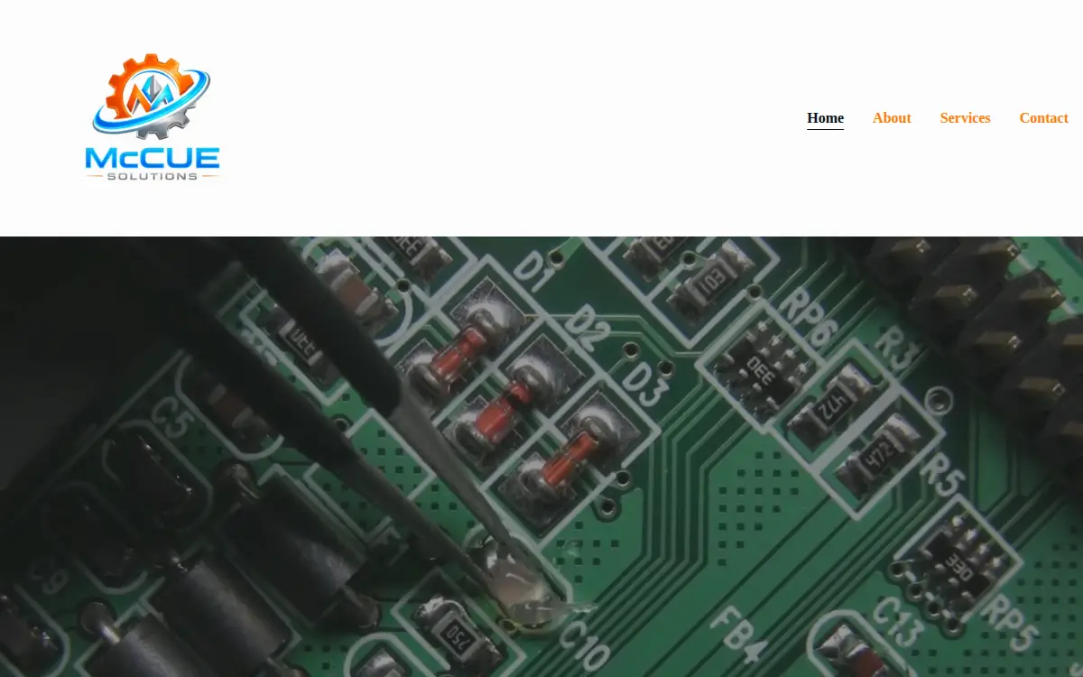 Homepage of Mccue Solutions L.l.c