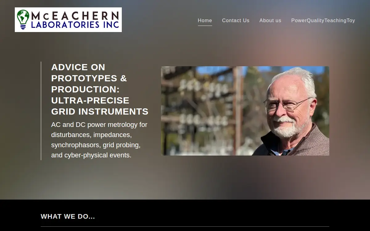 Homepage of Mceachern Laboratories INC.