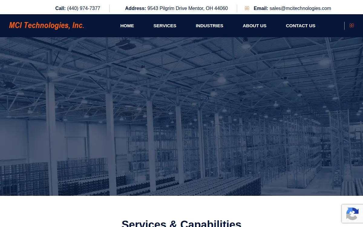 Homepage of Mci Technologies LTD