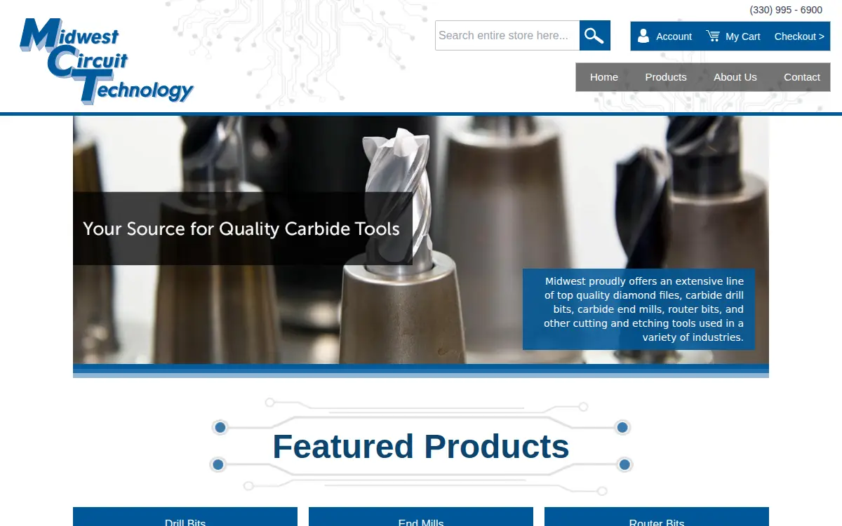 Homepage of Midwest Circuit Technology LLC