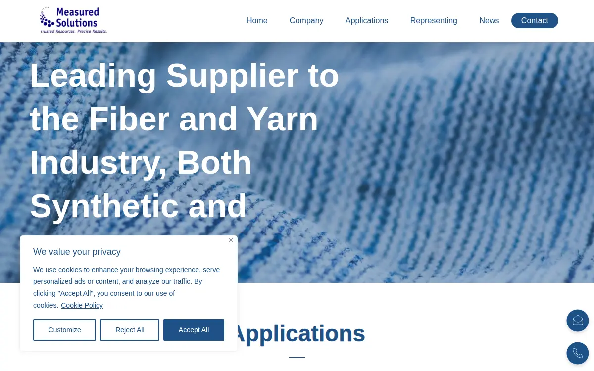 Homepage of Measured Solutions INC