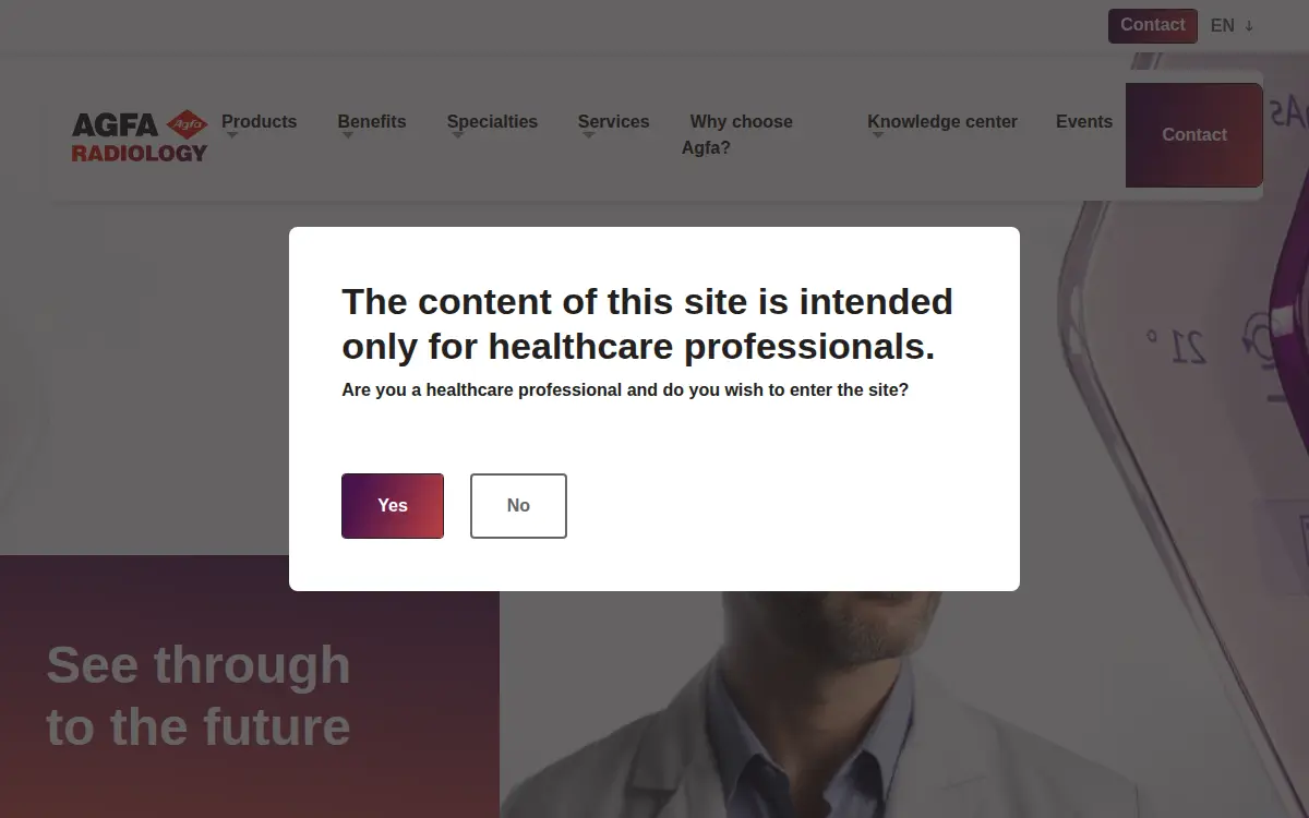 Homepage of Agfa US CORP