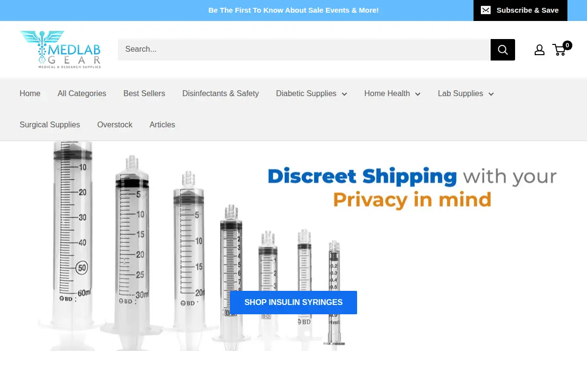 Homepage of Medlab International INC