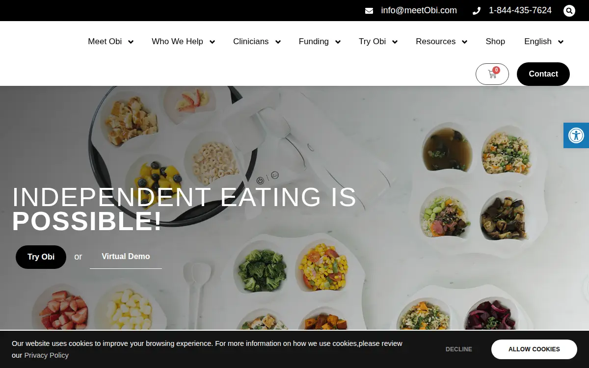 Homepage of Independent Feeding Device LLC
