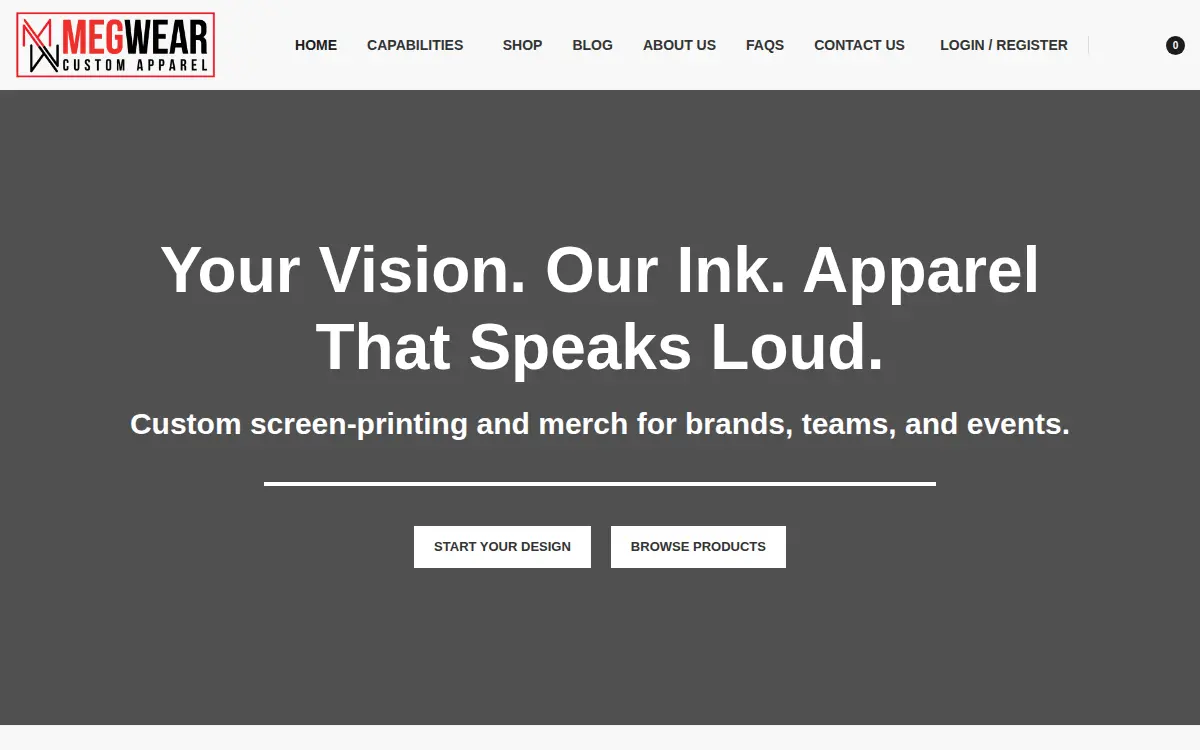 Homepage of Megwear INC