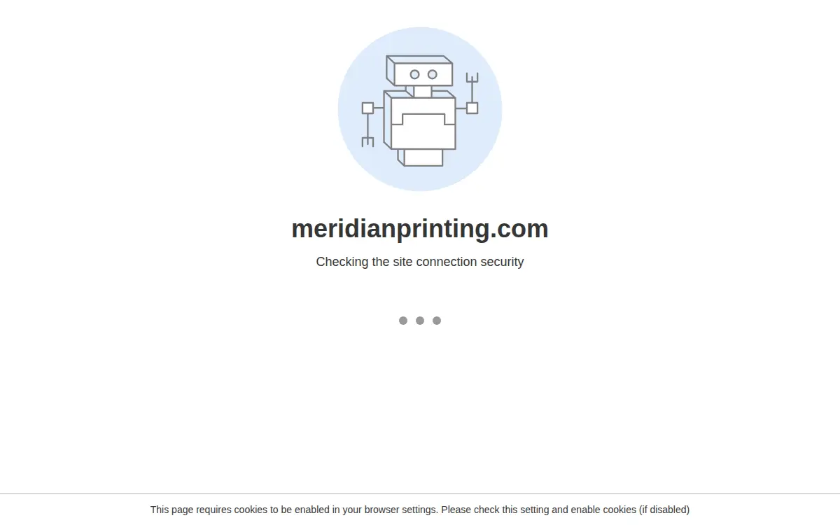 Homepage of Meridian Printing, INC.