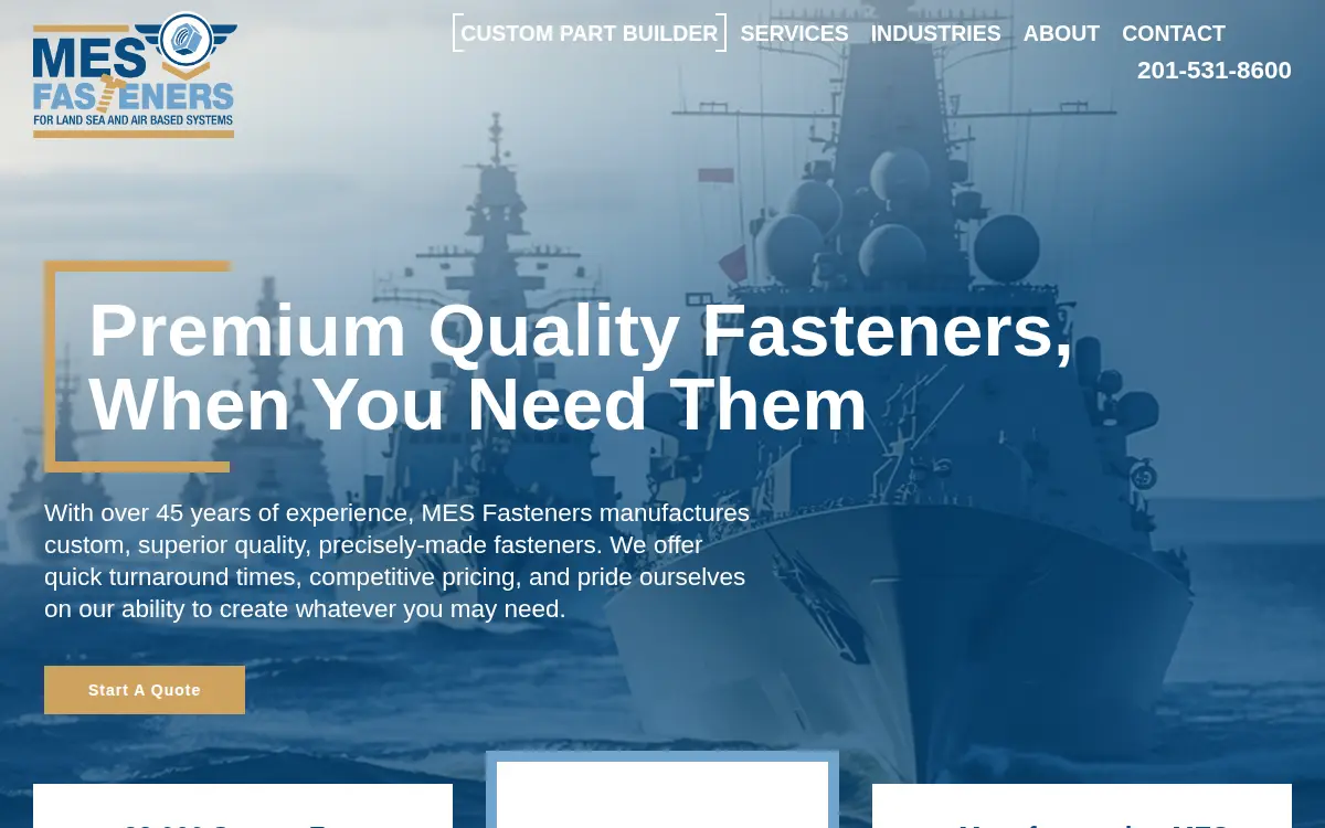 Homepage of Mes Fasteners CORP