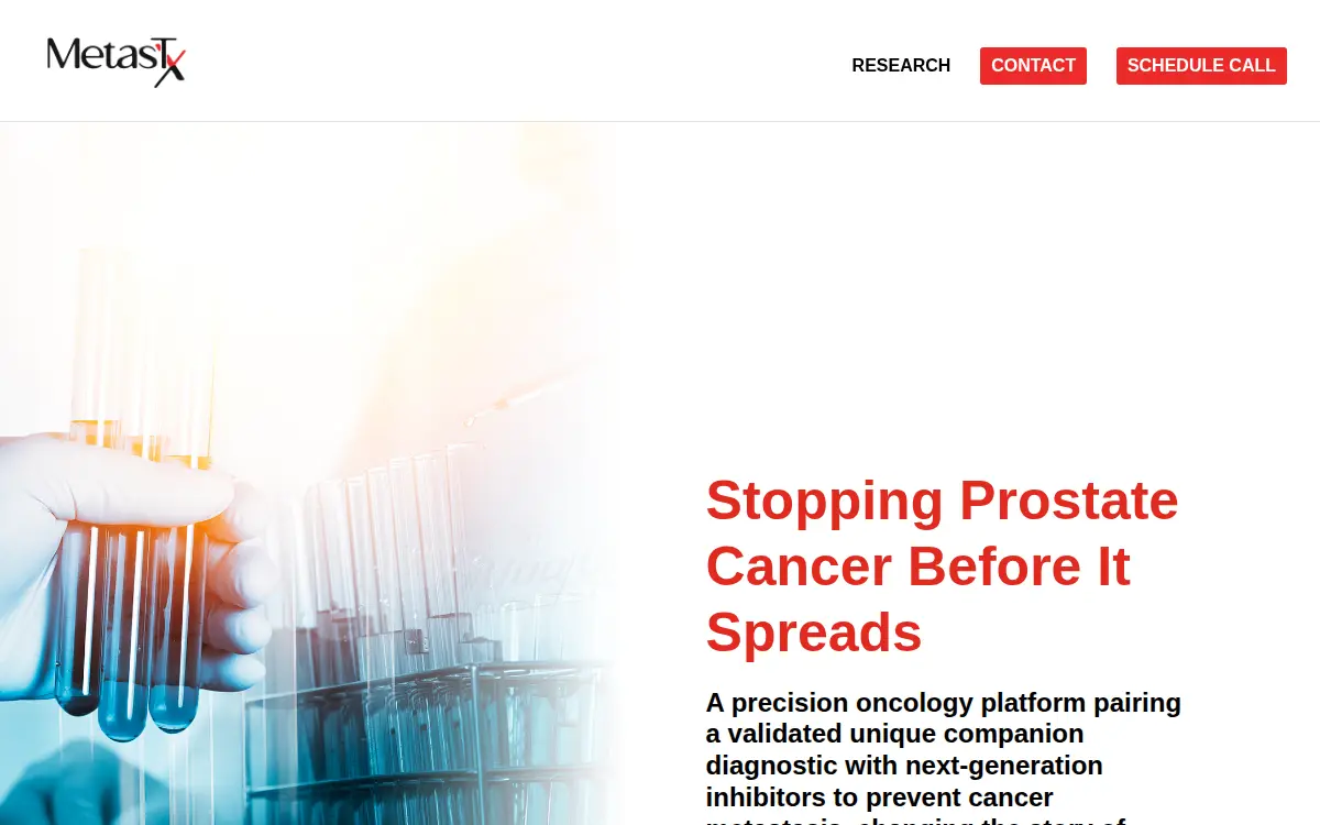 Homepage of Metastx, INC.