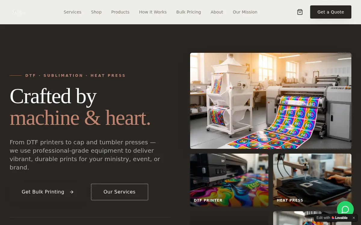 Homepage of Mica-prints LLC
