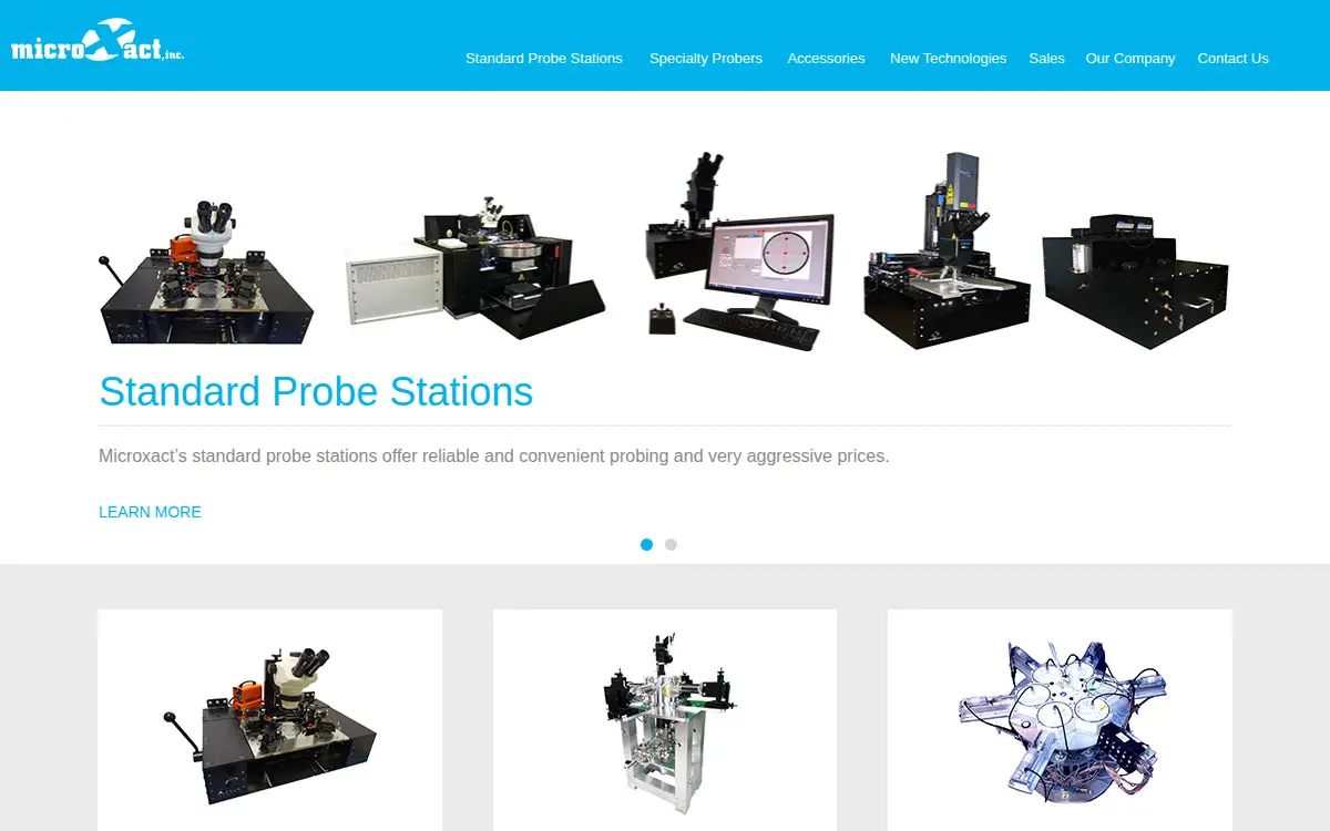 Homepage of Microxact, INC
