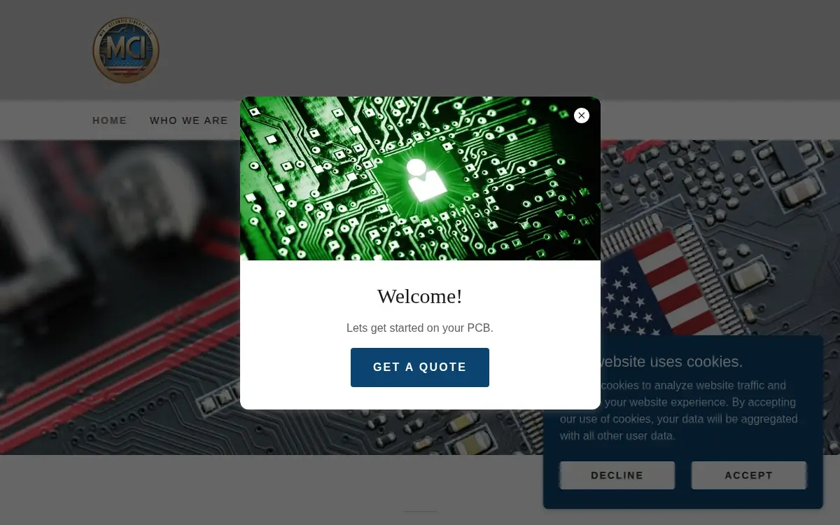 Homepage of Mid-atlantic Circuit, INC.