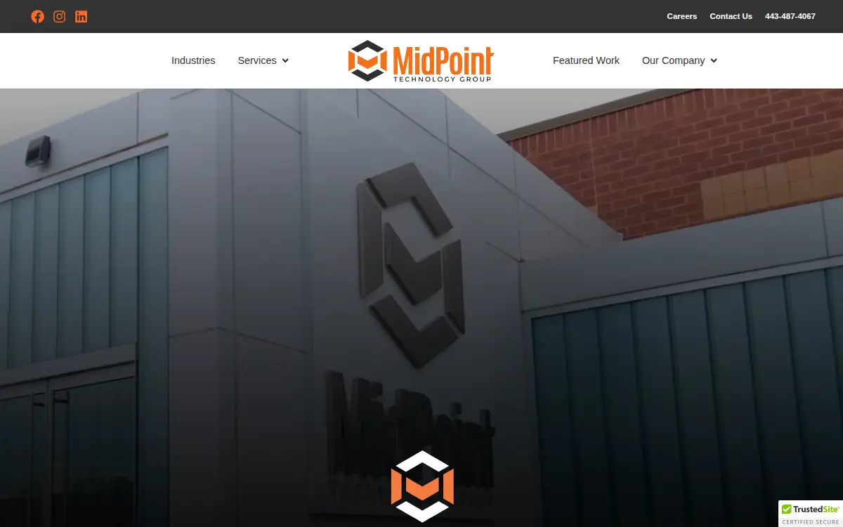Homepage of Midpoint Technology Group, LLC