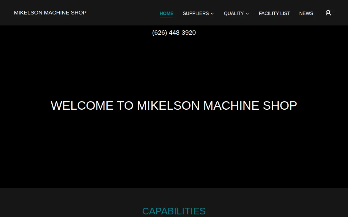 Homepage of Mikelson Machine Shop, INC.