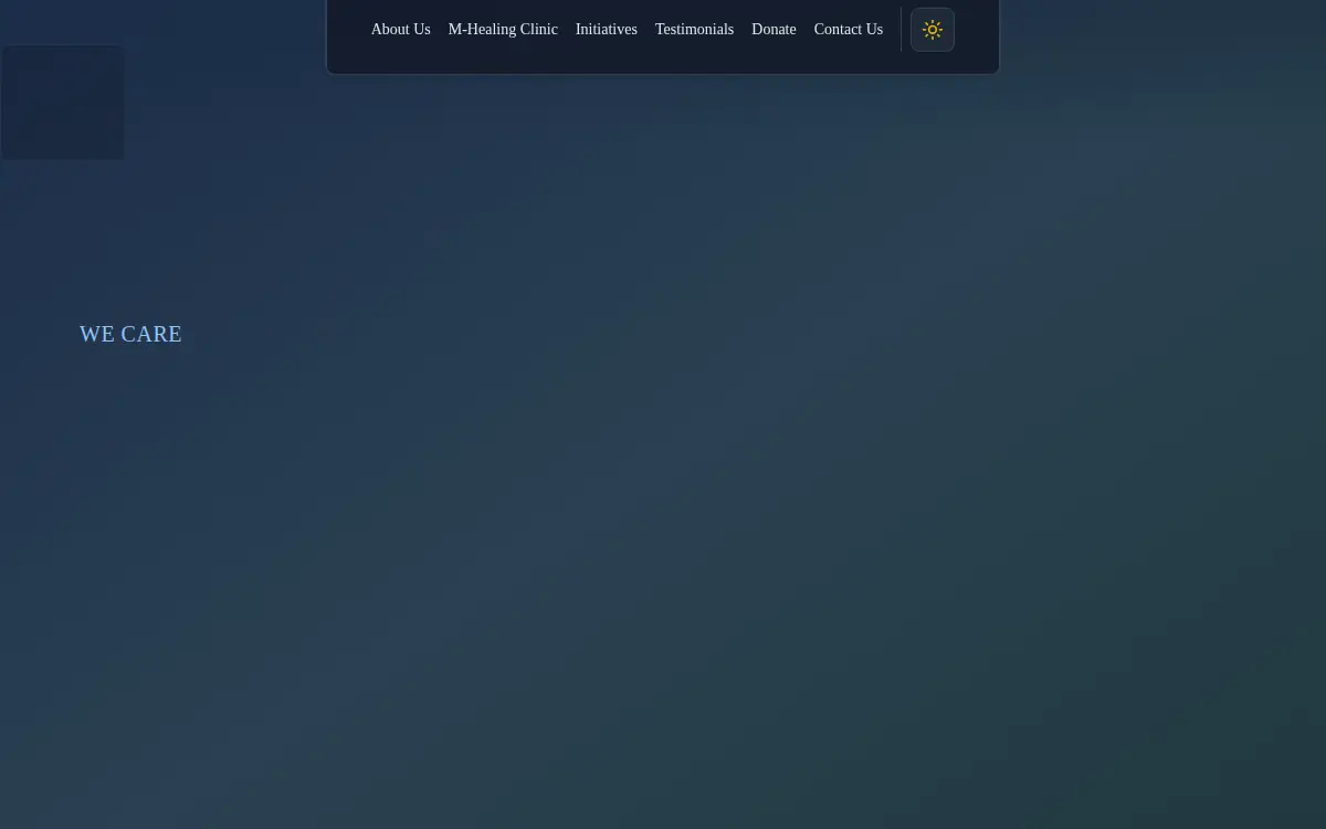 Homepage of Milagro Foundation