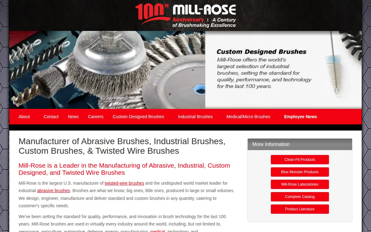 Homepage of Mill Rose CO