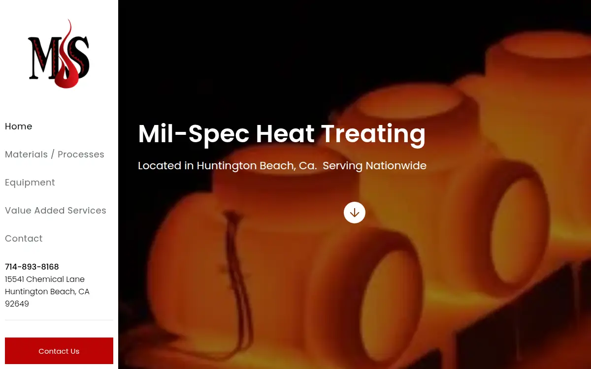 Homepage of Mil-spec Heat Treating INC