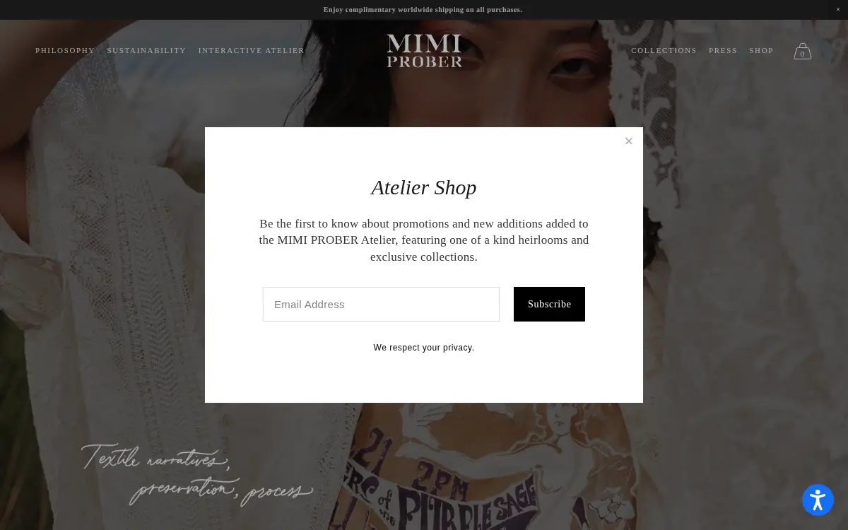 Homepage of Mimi New York LLC