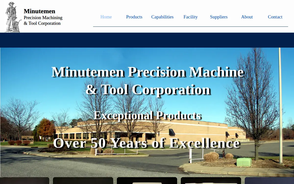 Homepage of Minutemen Precision Machining & Tool CORP