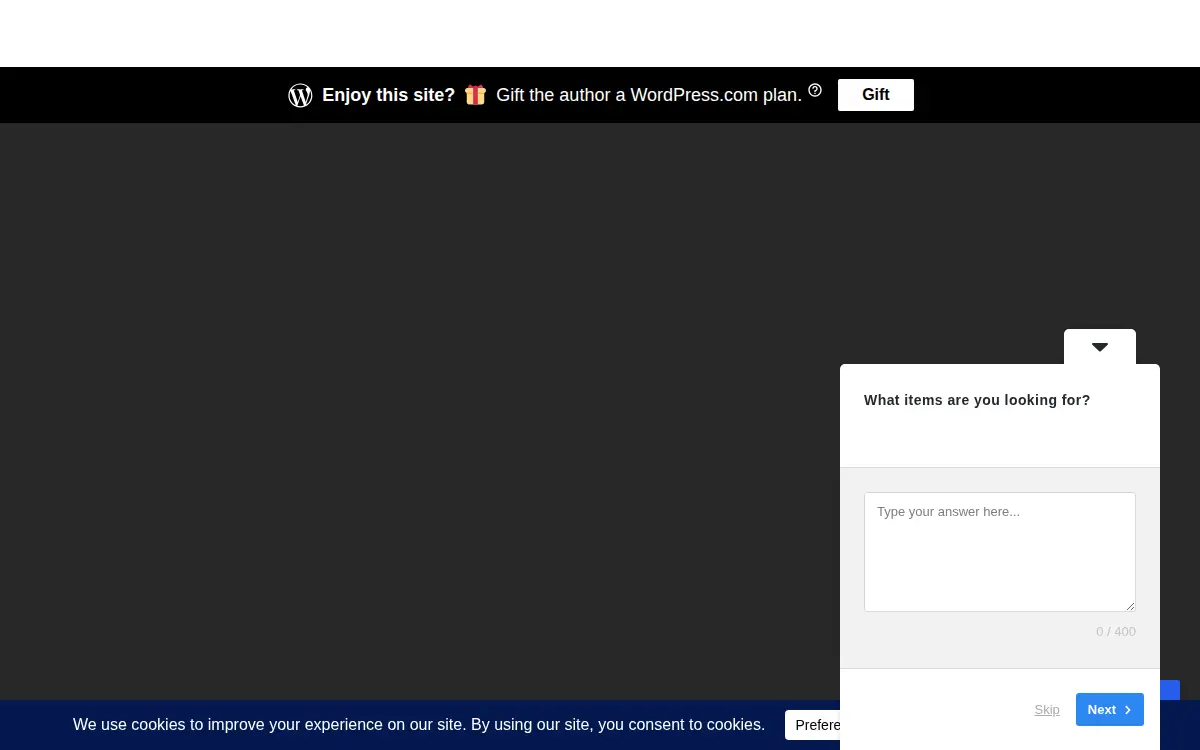 Homepage of Miss-u-gram, LLC