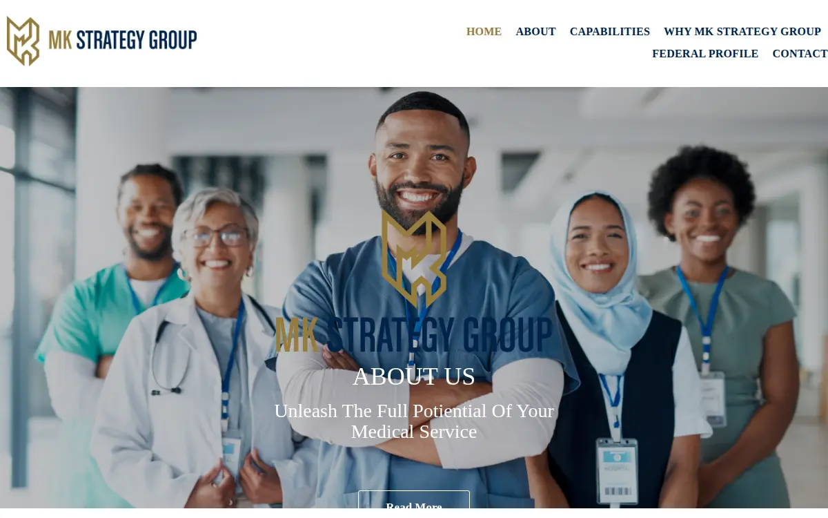 Homepage of Mk Strategy Group, LLC