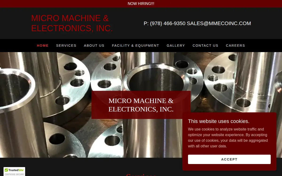 Homepage of Micro Machine & Electronics, INC.